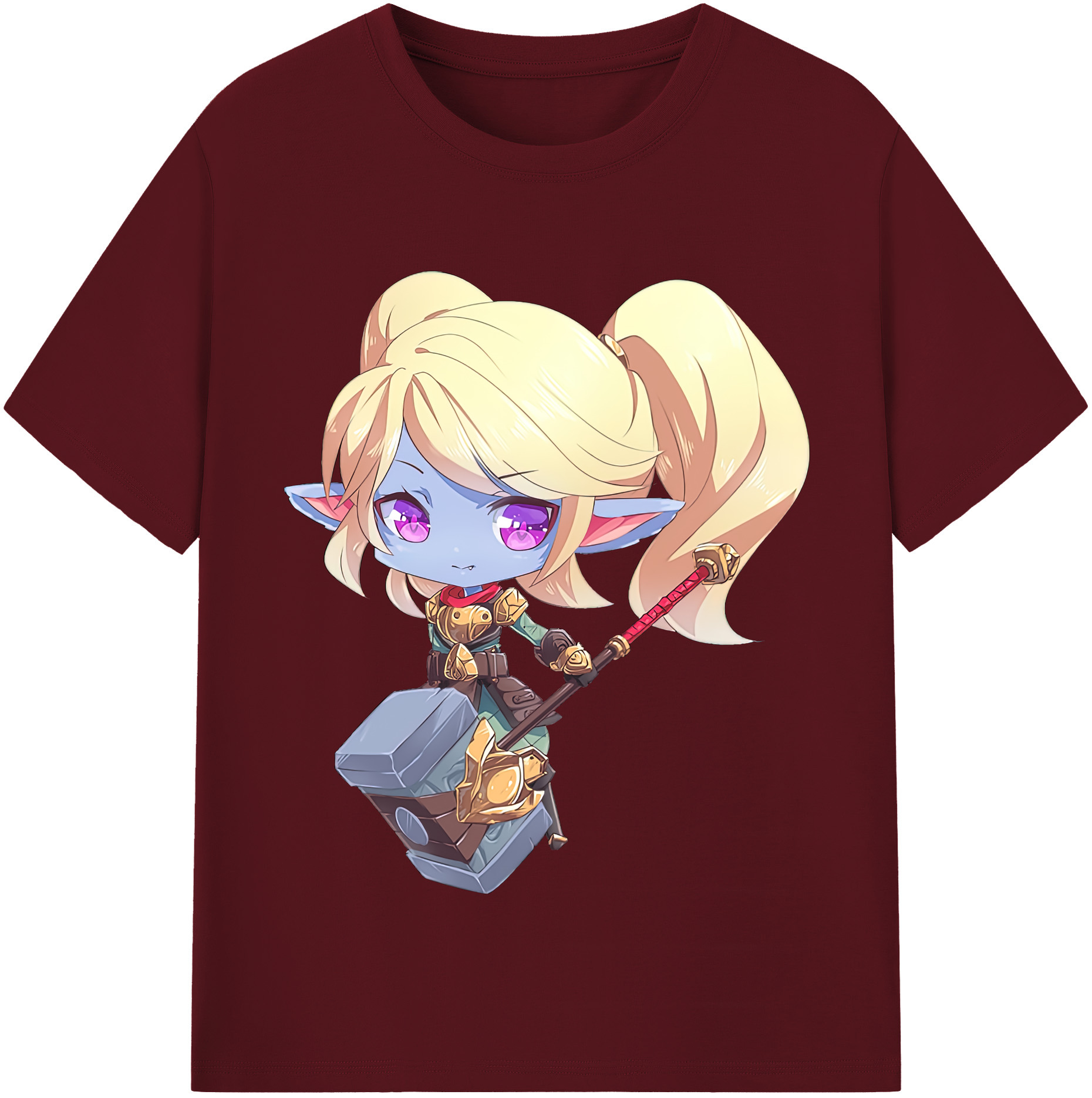 リーグ・オブ・レジェンド League of Legends LOL 綿100％半袖Tシャツ（フロントプリント）
